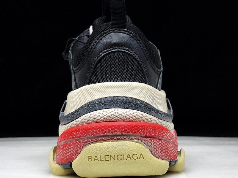 Triple S Sneaker "Black Red"