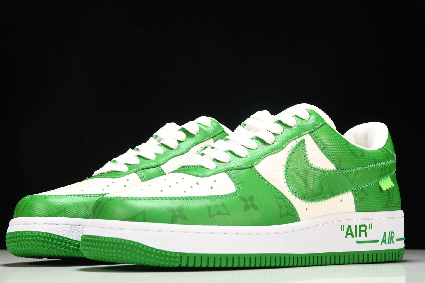 Louis Vuittоп x AF1 by Virgil Abloh 'Green' (With Special Case)
