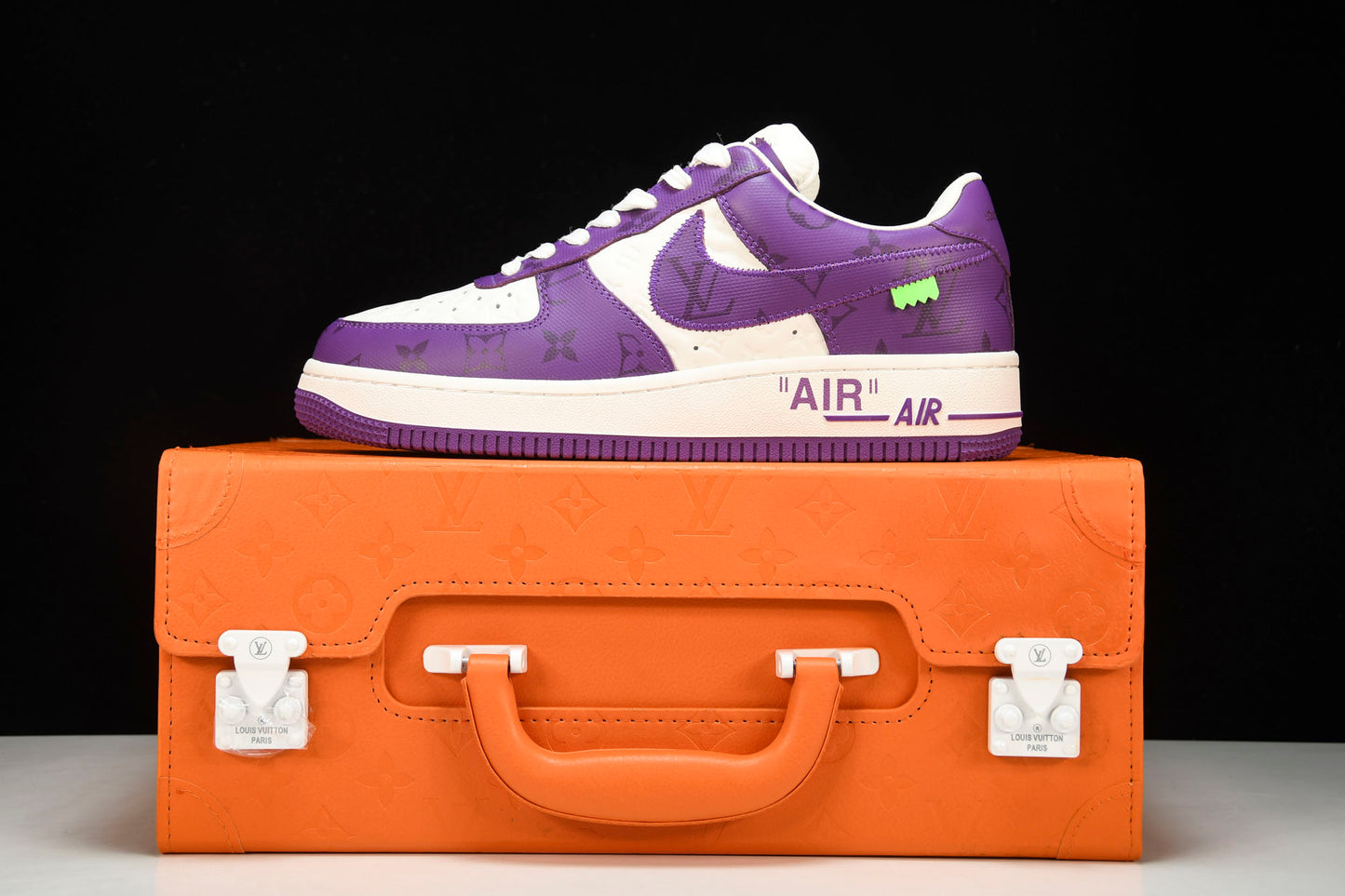 Louis Vuittоп x AF1 by Virgil Abloh 'Purple' (With Special Case)