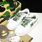 A Bathing Ape Bape Sta ‘White ABC Camo Green'