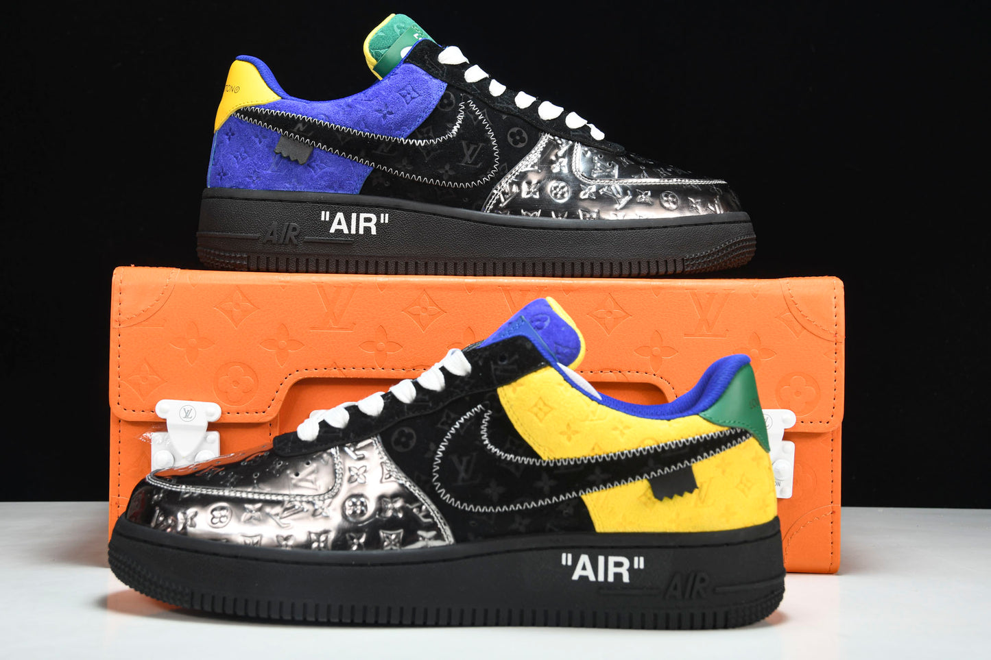 Louis Vuittоп x AF1 by Virgil Abloh 'Metallic Silver' (With Special Case)