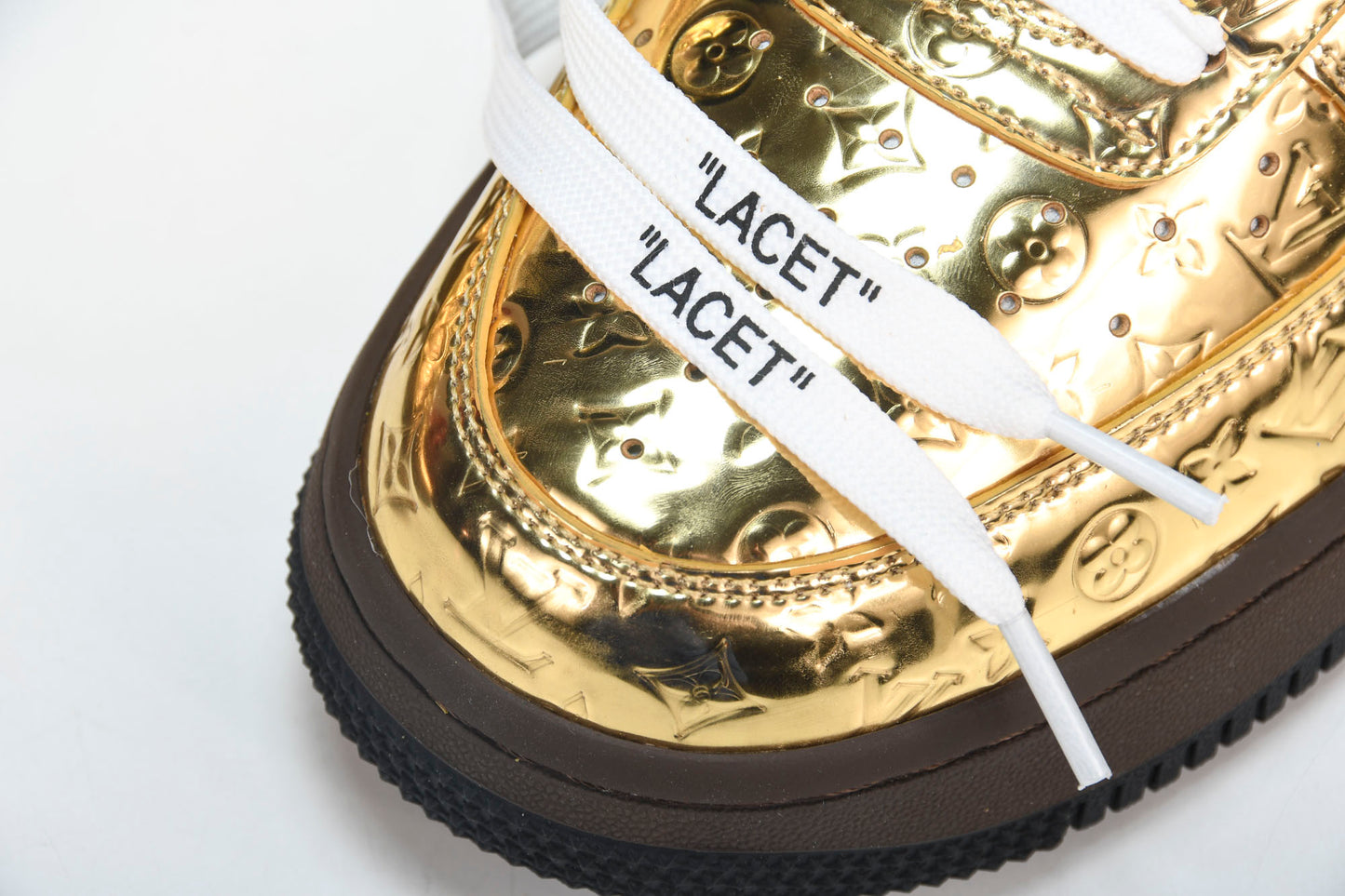 Louis Vuittоп x AF1 by Virgil Abloh 'Metallic Gold' (With Special Case)