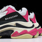 Triple S Sneaker "Black White Pink"