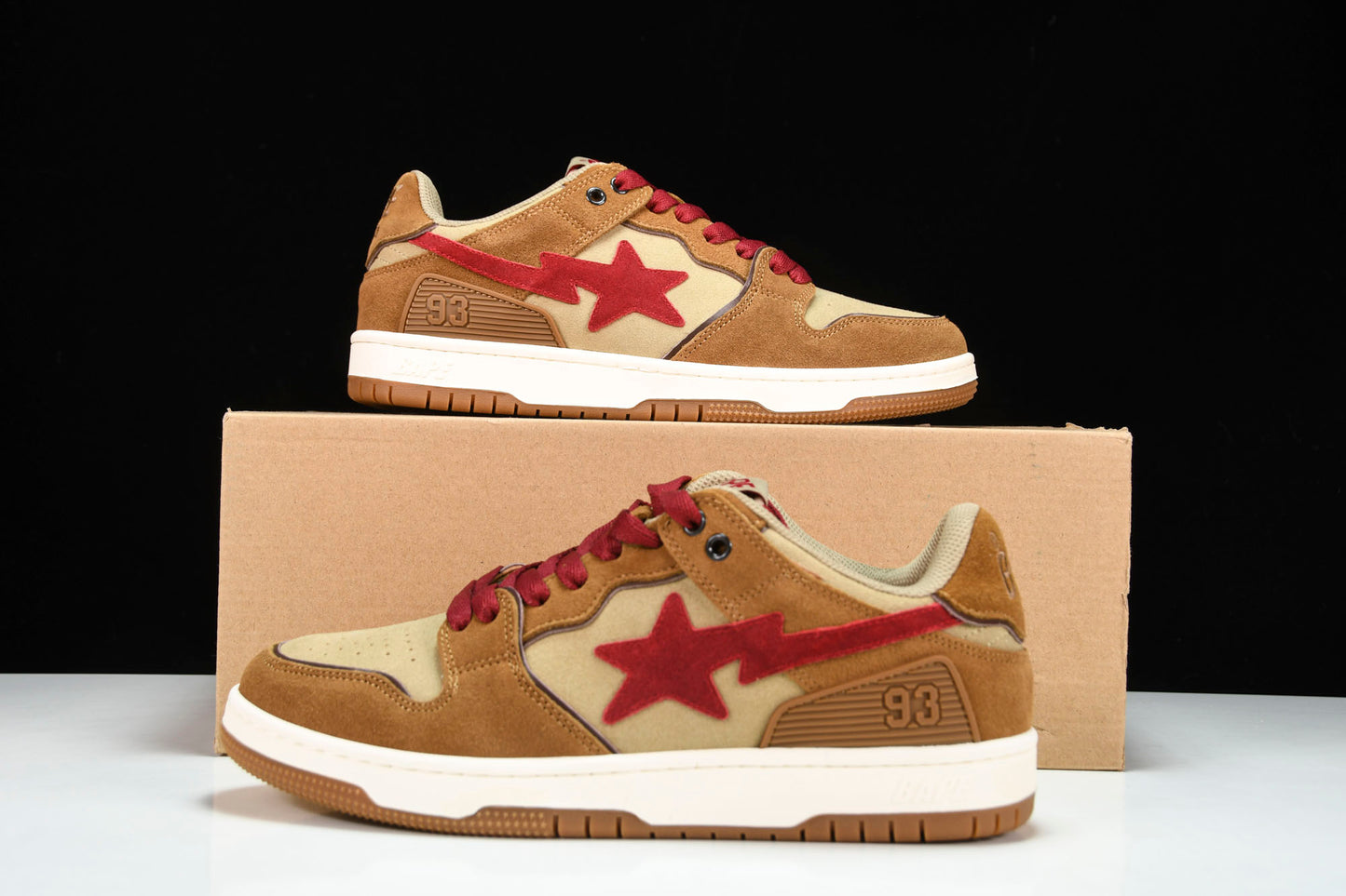 A Bathing Ape Bape SK8 Sta ‘Wheat Red’