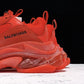Triple S Sneaker "Red Clear Sole"