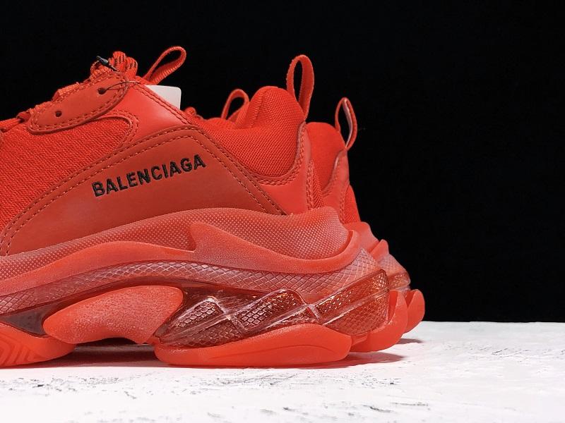 Triple S Sneaker "Red Clear Sole"