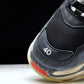 Triple S Sneaker "Black Red"