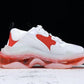 Triple S Sneaker "White Red Clear Sole"