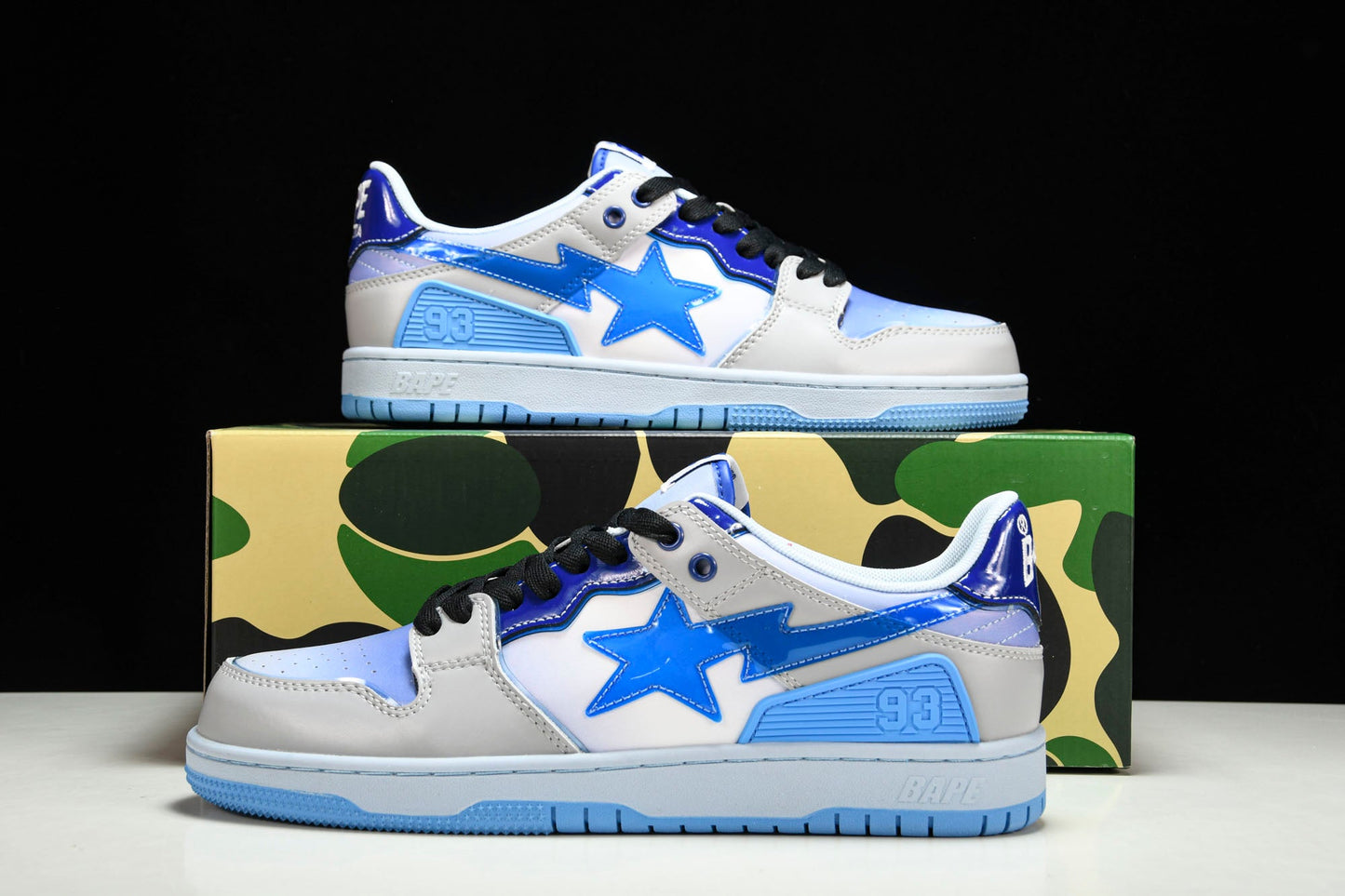A Bathing Ape Bape SK8 Sta ‘Blue White’