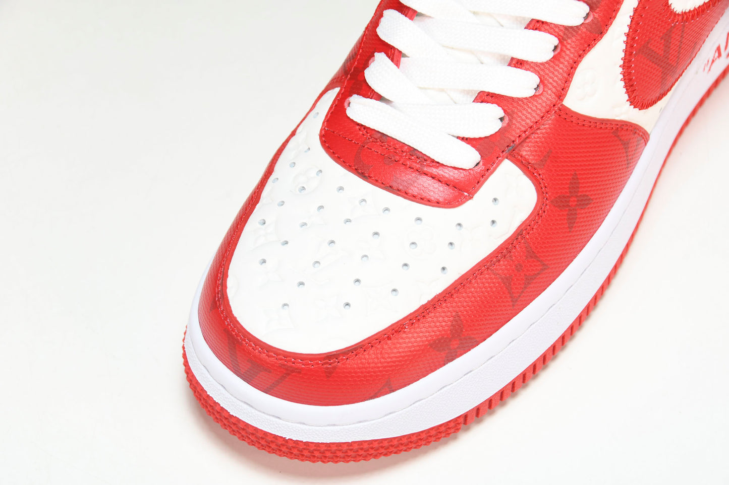 Louis Vuittоп x AF1 by Virgil Abloh 'Red White' (With Special Case)