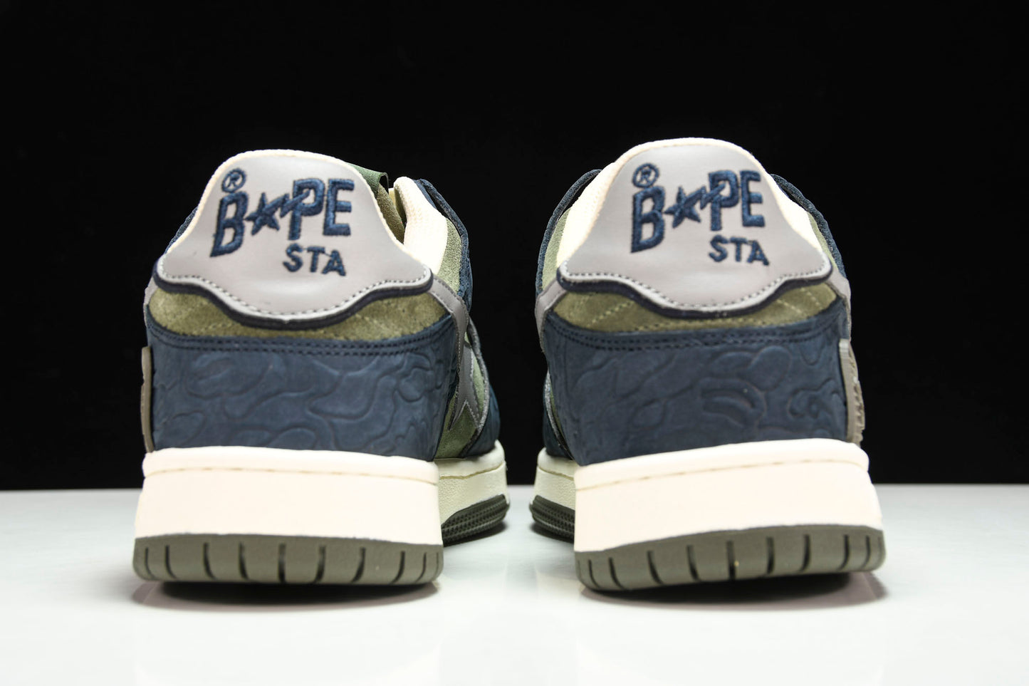 A Bathing Ape Bape SK8 Sta ‘Navy Khaki’