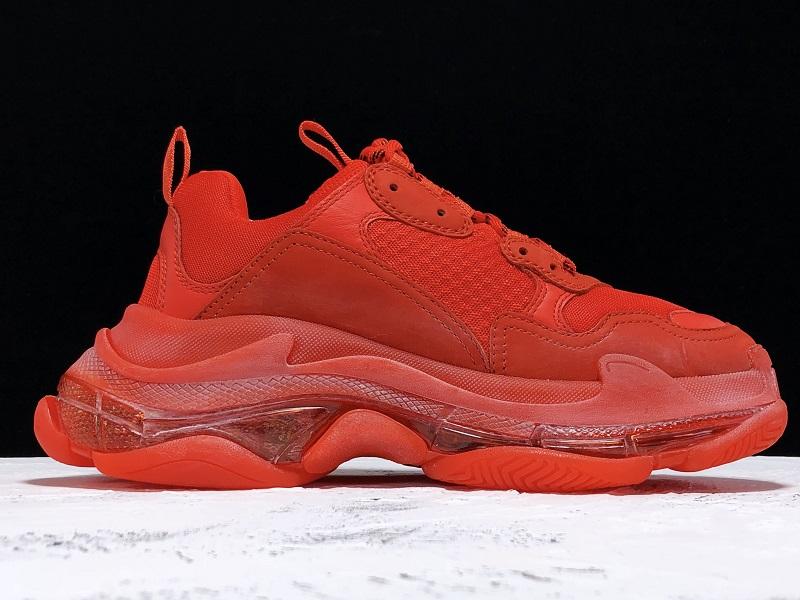 Triple S Sneaker "Red Clear Sole"