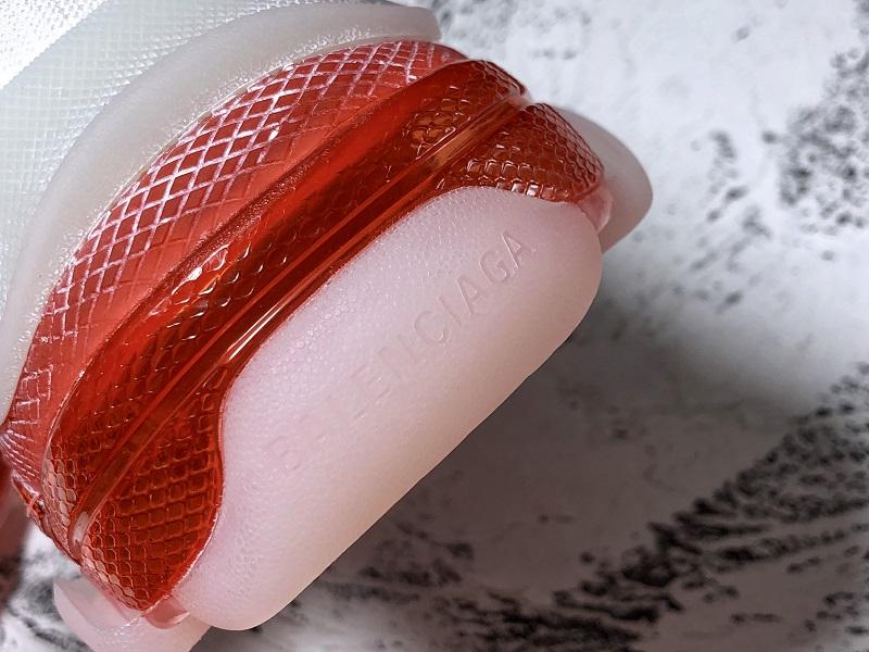 Triple S Sneaker "White Red Clear Sole"