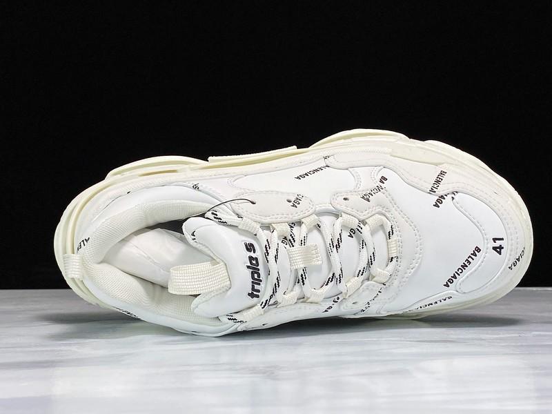 Triple S Sneaker "Allover Logo - White"