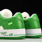 Louis Vuittоп x AF1 by Virgil Abloh 'Green White'