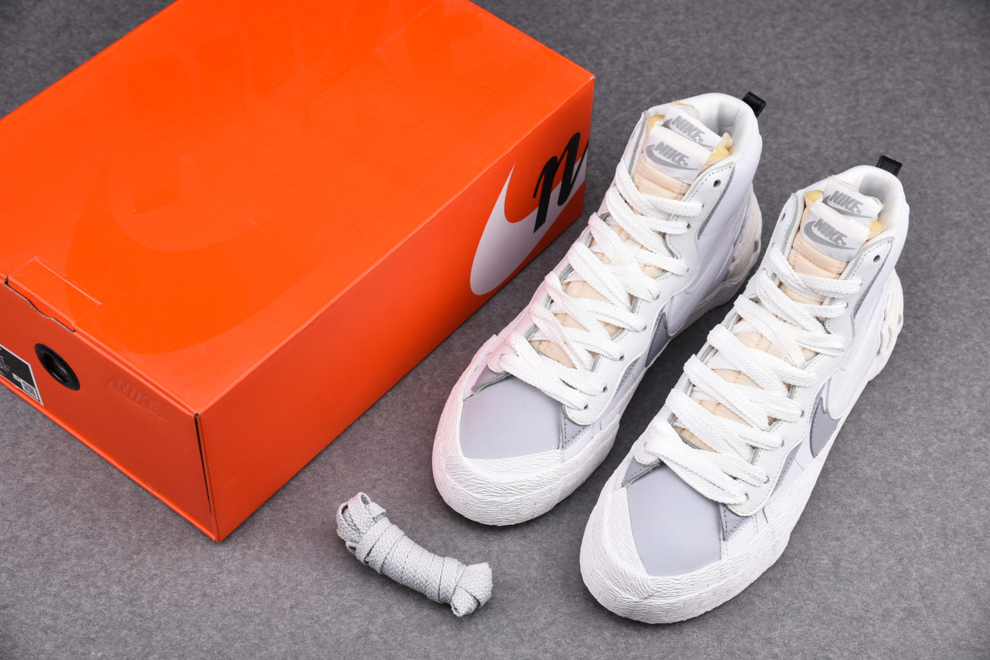 Sacai x Blzr Mid 'White Grey'