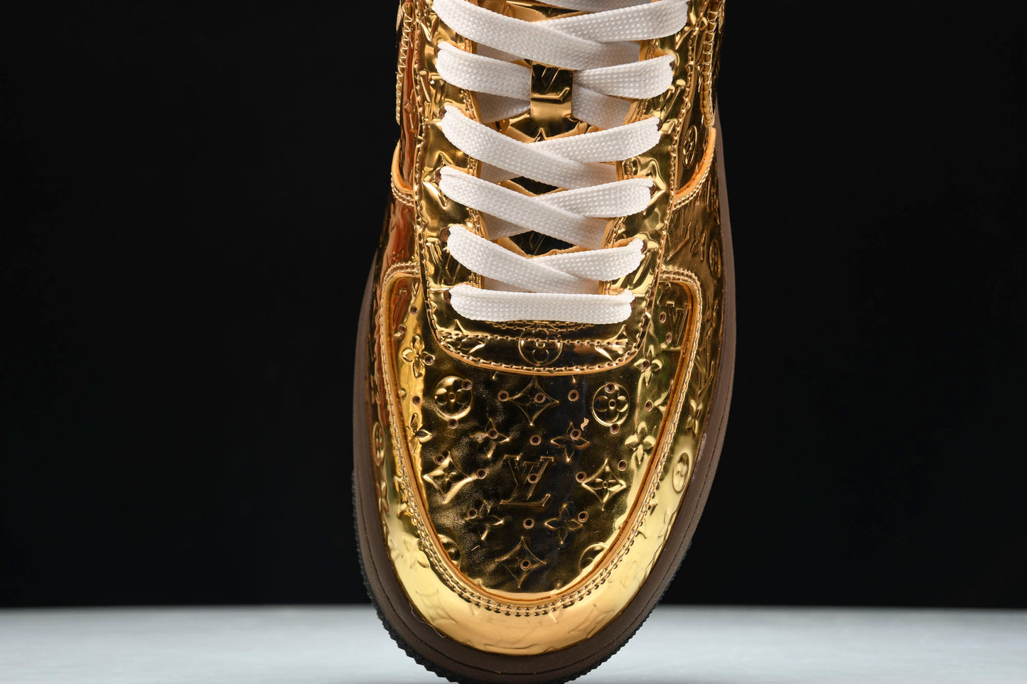 Louis Vuittоп x AF1 by Virgil Abloh 'Metallic Gold' (With Special Case)