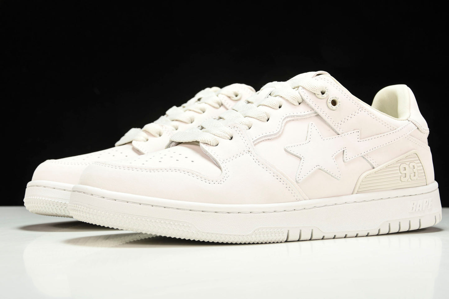 A Bathing Ape Bape SK8 Sta ‘Triple White’