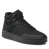 Mid Top Black Neoprene Sneakers