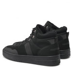 Mid Top Black Neoprene Sneakers