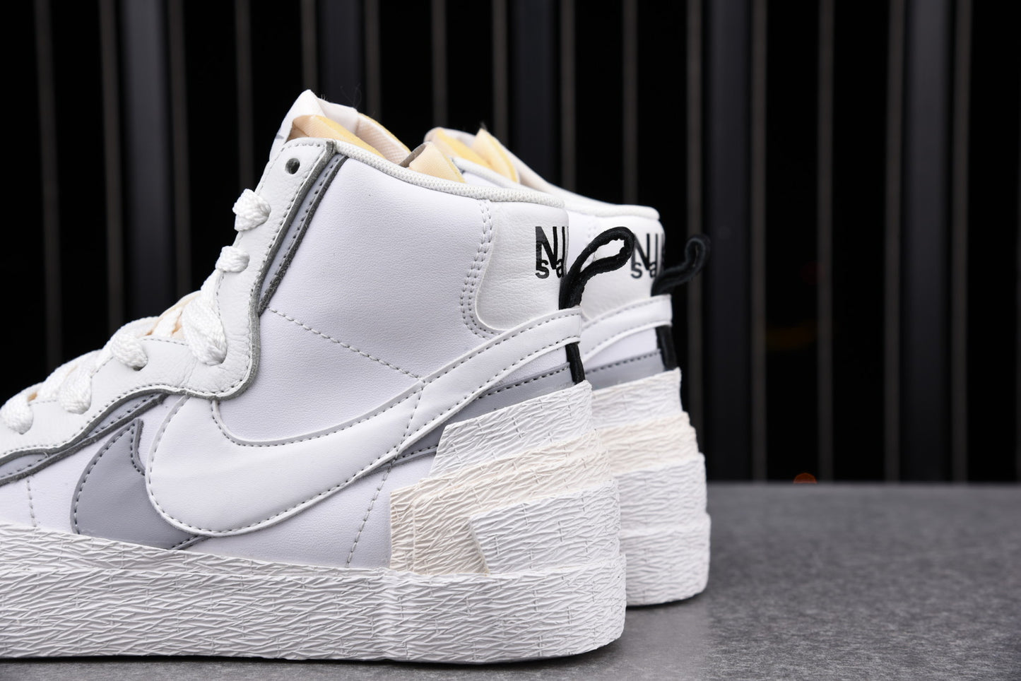 Sacai x Blzr Mid 'White Grey'