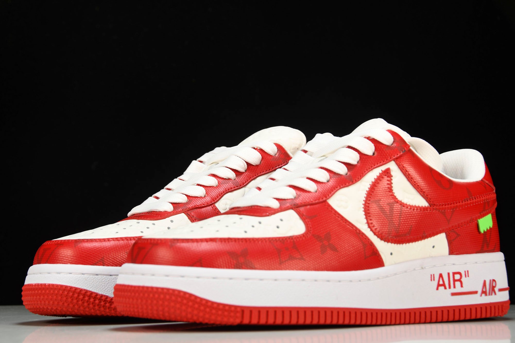 Louis Vuittоп x AF1 by Virgil Abloh 'Red White' (With Special Case)
