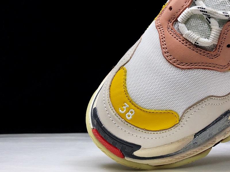 Triple S Sneaker "White Yellow"