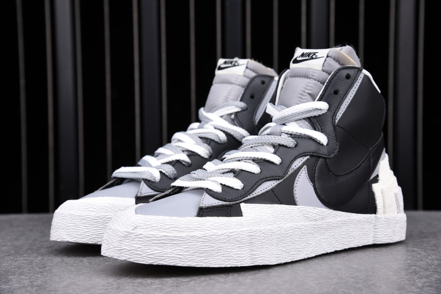 Sacai x Blzr Mid 'Black Grey'