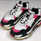 Triple S Sneaker "Black White Pink"