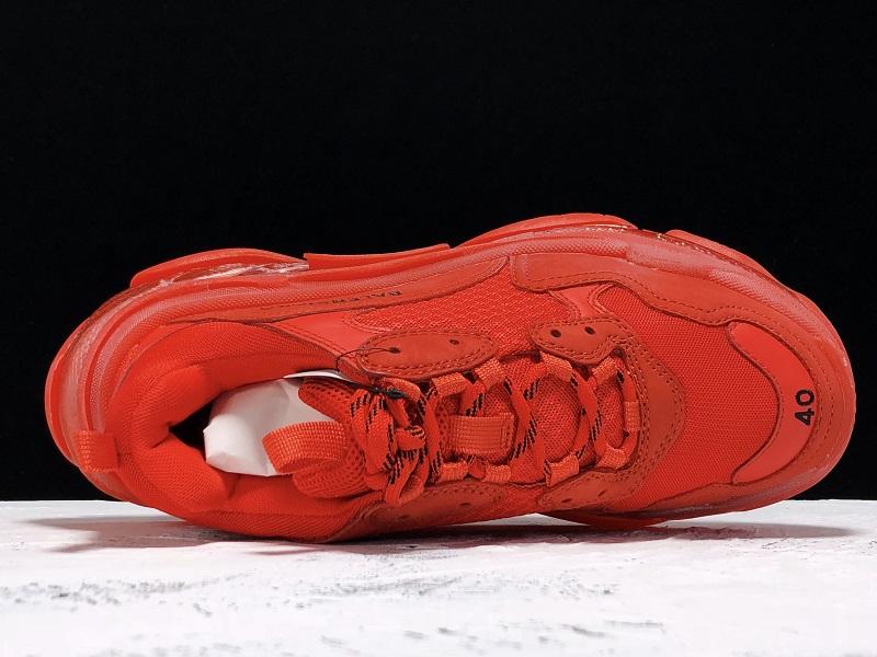 Triple S Sneaker "Red Clear Sole"