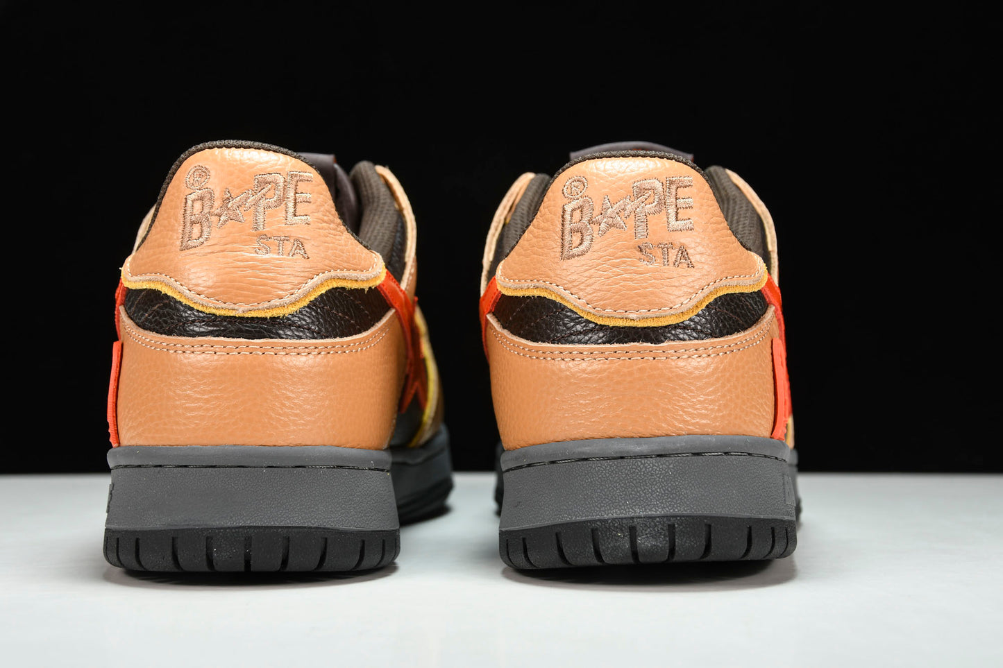 A Bathing Ape Bape SK8 Sta ‘Orange Black’