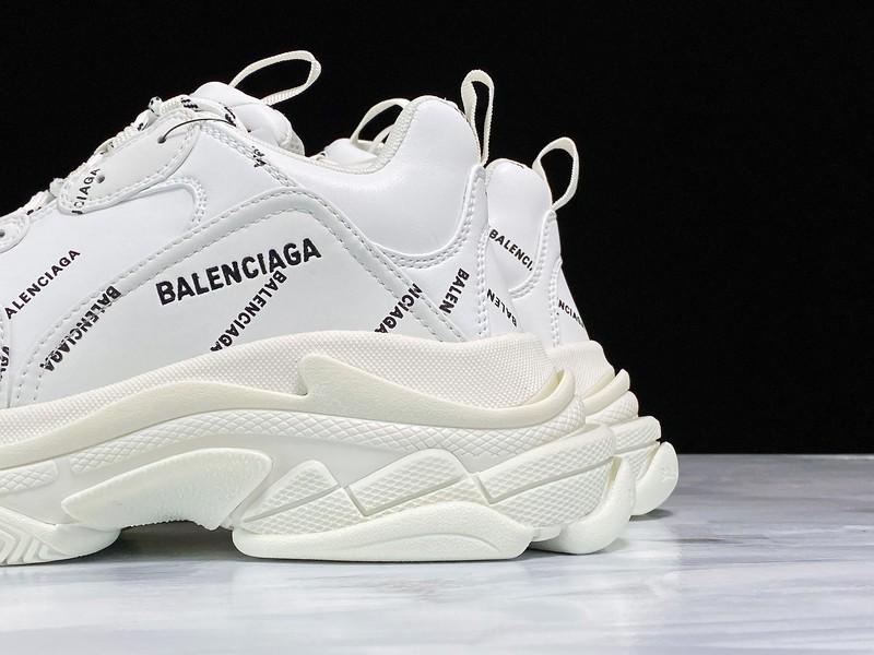 Triple S Sneaker "Allover Logo - White"