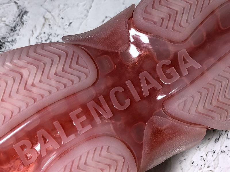 Triple S Sneaker "White Red Clear Sole"