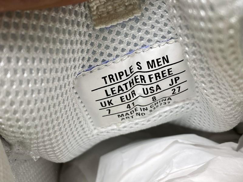 Triple S Sneaker "Allover Logo - White"