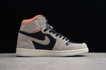 AJ1 Retro High Neutral Grey Hyper Crimson