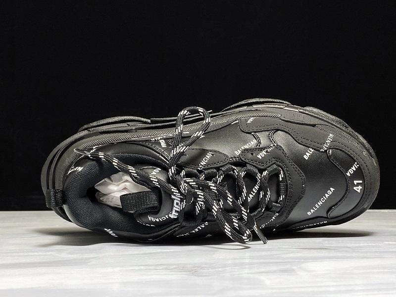 Triple S Sneaker "Allover Logo - Black"