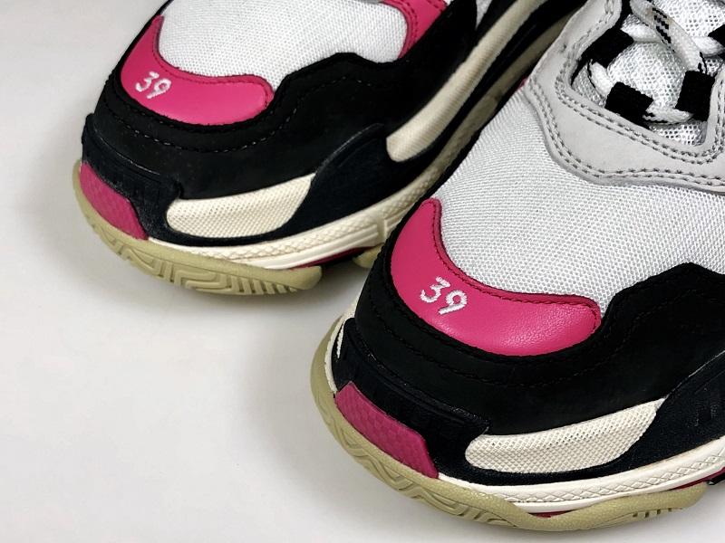 Triple S Sneaker "Black White Pink"
