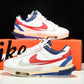 Cortez 4.0 x Sacai 'White University Red Blue'