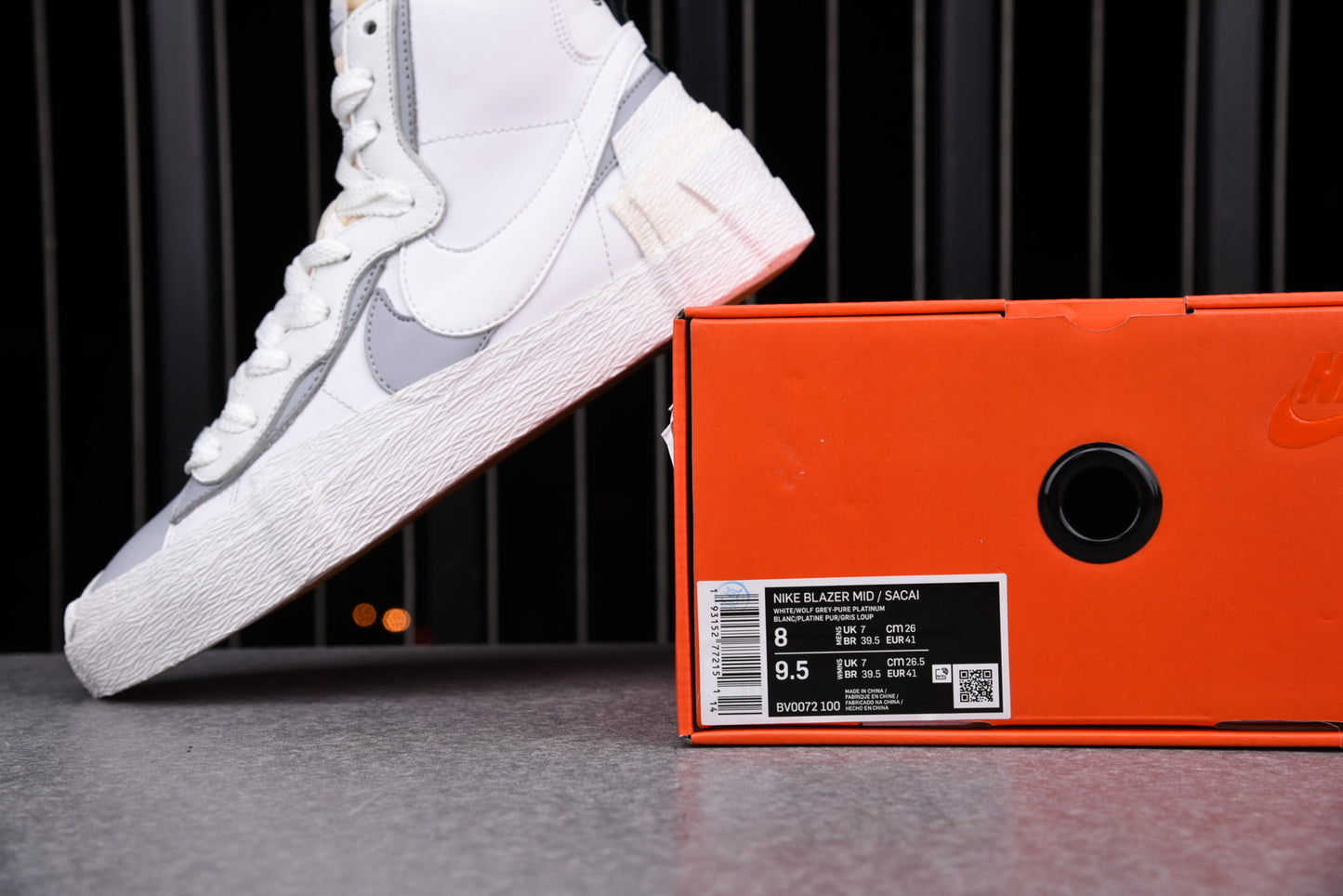 Sacai x Blzr Mid 'White Grey'