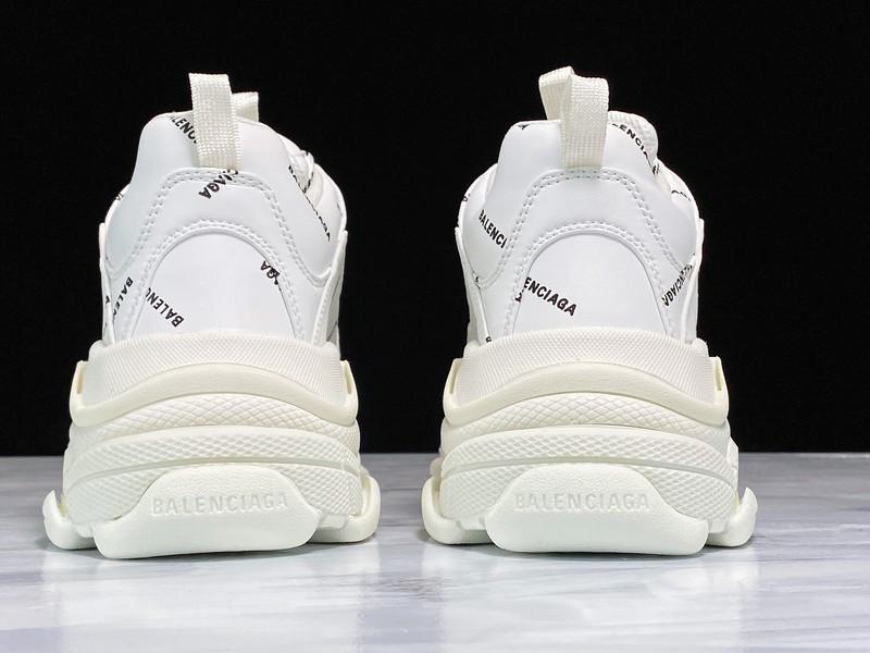 Triple S Sneaker "Allover Logo - White"