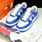 Louis Vuittоп x AF1 by Virgil Abloh 'White Blue' (With Special Case)