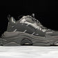 Triple S Sneaker "Allover Logo - Black"