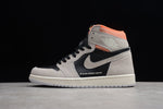 AJ1 Retro High Neutral Grey Hyper Crimson