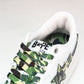 A Bathing Ape Bape Sta ‘White ABC Camo Green'