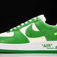 Louis Vuittоп x AF1 by Virgil Abloh 'Green White'