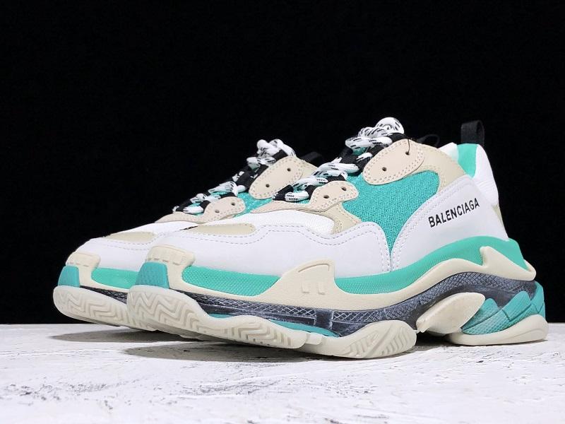 Triple S Sneaker "White Green"