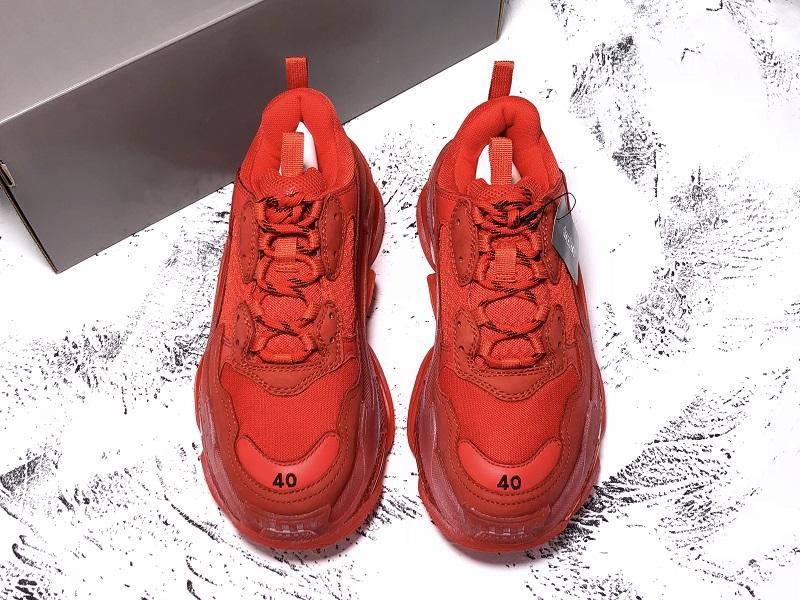 Triple S Sneaker "Red Clear Sole"
