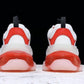Triple S Sneaker "White Red Clear Sole"