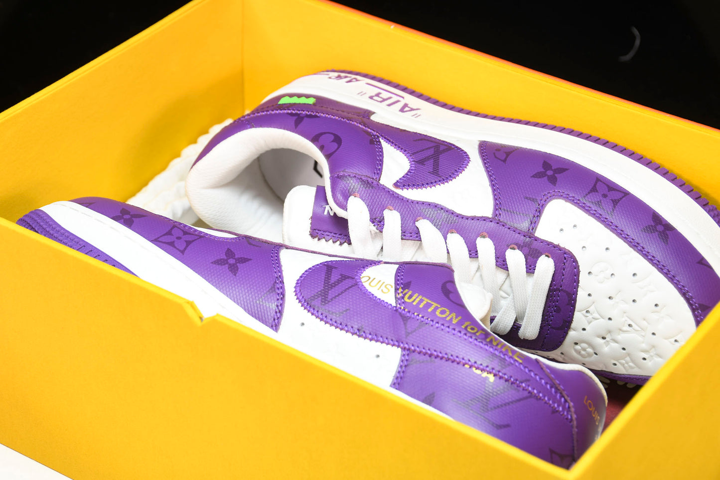 Louis Vuittоп x AF1 by Virgil Abloh 'Purple' (With Special Case)