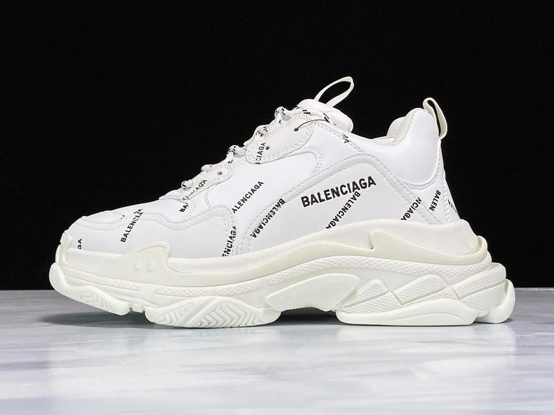 Triple S Sneaker "Allover Logo - White"